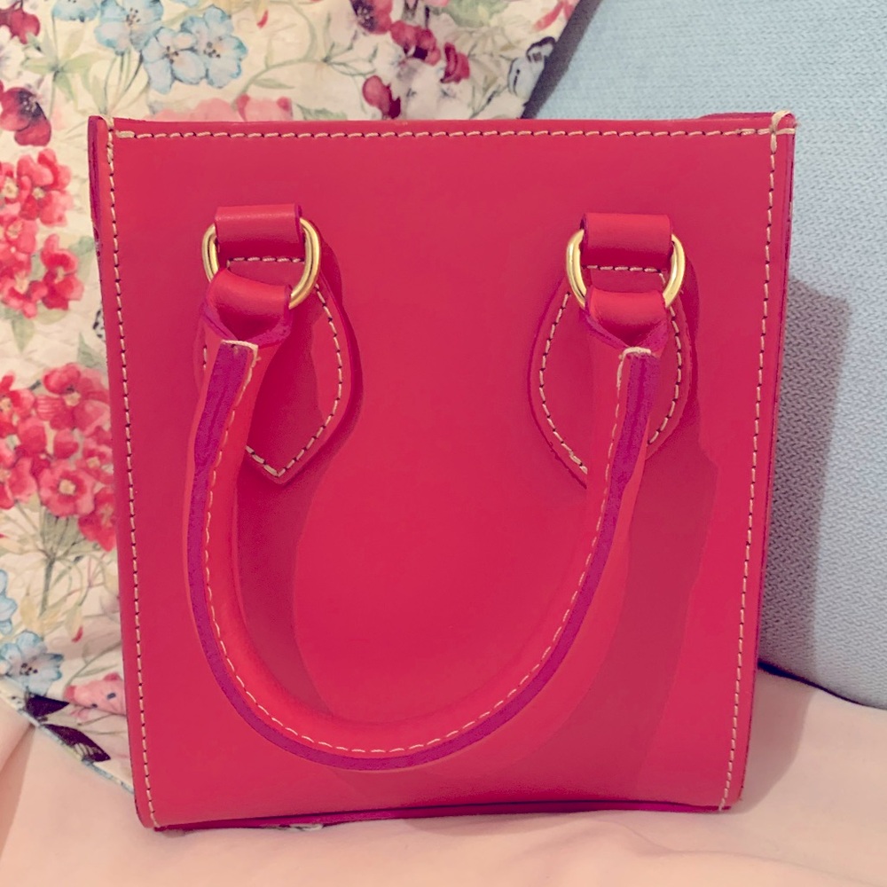 Anna Paola pink leather purse